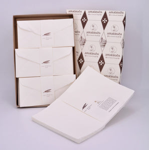 Compose your box set (A4 sheet "Amalfi" model 120gsm) - 100 sheets + 100 envelopes