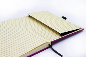 •Notebooks of beauty - hardcover bound with PU leather, radius corners, coloured endpapers, perforated 100gr/m² cream pages, inner pocket and elastic closure. Also includes a pen holder - perfect - Dingbats* Notebooks (journal, diary, bullet journal, office notebook, leather notebook)