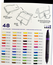 Prismacolor Marker Set/48 With Case