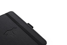Load image into Gallery viewer, •Notebooks of beauty - hardcover bound with PU leather, radius corners, coloured endpapers, perforated 100gr/m² cream pages, inner pocket and elastic closure. Also includes a pen holder - perfect - Dingbats* Notebooks (journal, diary, bullet journal, office notebook, leather notebook)