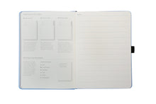 Load image into Gallery viewer, •Notebooks of beauty - hardcover bound with PU leather, radius corners, coloured endpapers, perforated 100gr/m² cream pages, inner pocket and elastic closure. Also includes a pen holder - perfect - Dingbats* Notebooks (journal, diary, bullet journal, office notebook, leather notebook)