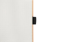 Load image into Gallery viewer, •Notebooks of beauty - hardcover bound with PU leather, radius corners, coloured endpapers, perforated 100gr/m² cream pages, inner pocket and elastic closure. Also includes a pen holder - perfect - Dingbats* Notebooks (journal, diary, bullet journal, office notebook, leather notebook)