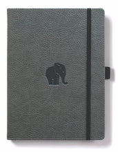 Load image into Gallery viewer, •Notebooks of beauty - hardcover bound with PU leather, radius corners, coloured endpapers, perforated 100gr/m² cream pages, inner pocket and elastic closure. Also includes a pen holder - perfect - Dingbats* Notebooks (journal, diary, bullet journal, office notebook, leather notebook)