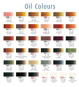 Extra Fine Oil colour Tube 40ml Colors A to I