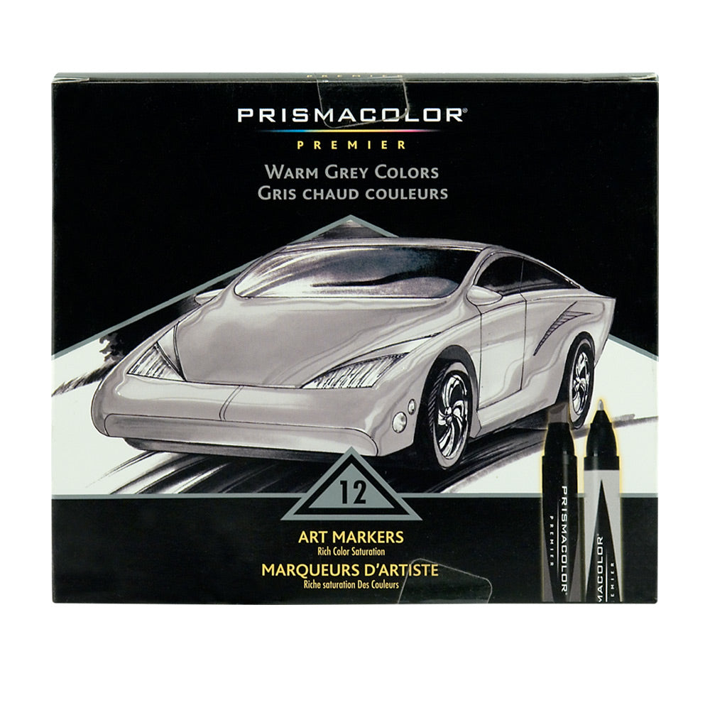 Prismacolor Marker Set/12 Warm Grays