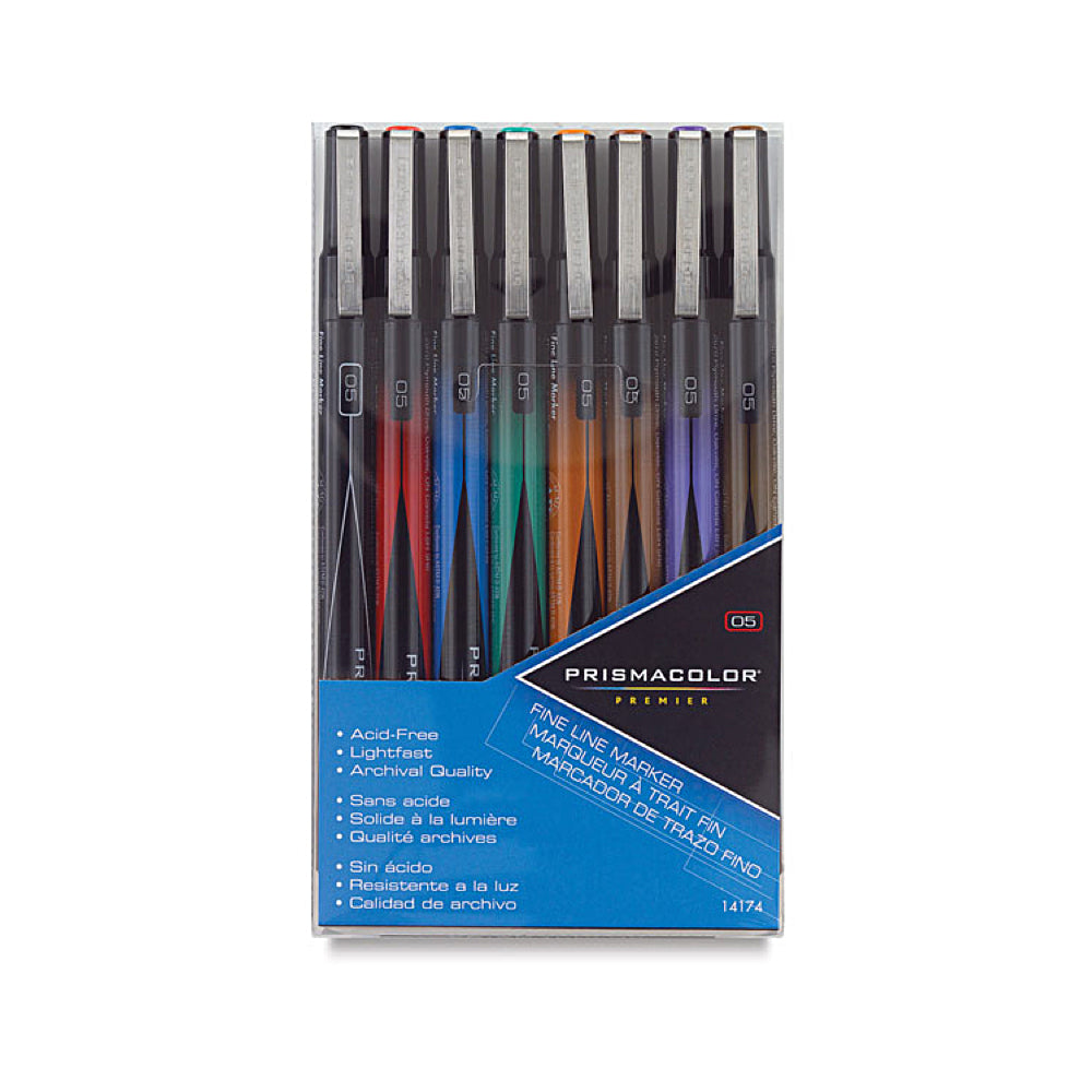 Prisma Illustration Marker Fineline Set/8 Colors size 05