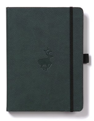 •Notebooks of beauty - hardcover bound with PU leather, radius corners, coloured endpapers, perforated 100gr/m² cream pages, inner pocket and elastic closure. Also includes a pen holder - perfect - Dingbats* Notebooks (journal, diary, bullet journal, office notebook, leather notebook)