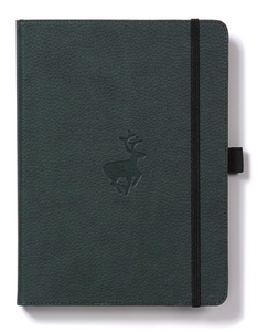 •Notebooks of beauty - hardcover bound with PU leather, radius corners, coloured endpapers, perforated 100gr/m² cream pages, inner pocket and elastic closure. Also includes a pen holder - perfect - Dingbats* Notebooks (journal, diary, bullet journal, office notebook, leather notebook)