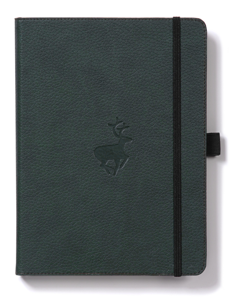 •Notebooks of beauty - hardcover bound with PU leather, radius corners, coloured endpapers, perforated 100gr/m² cream pages, inner pocket and elastic closure. Also includes a pen holder - perfect - Dingbats* Notebooks (journal, diary, bullet journal, office notebook, leather notebook)