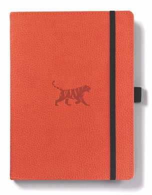 •Notebooks of beauty - hardcover bound with PU leather, radius corners, coloured endpapers, perforated 100gr/m² cream pages, inner pocket and elastic closure. Also includes a pen holder - perfect - Dingbats* Notebooks (journal, diary, bullet journal, office notebook, leather notebook)