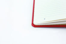 Load image into Gallery viewer, •Notebooks of beauty - hardcover bound with PU leather, radius corners, coloured endpapers, perforated 100gr/m² cream pages, inner pocket and elastic closure. Also includes a pen holder - perfect - Dingbats* Notebooks (journal, diary, bullet journal, office notebook, leather notebook)