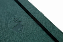 Load image into Gallery viewer, •Notebooks of beauty - hardcover bound with PU leather, radius corners, coloured endpapers, perforated 100gr/m² cream pages, inner pocket and elastic closure. Also includes a pen holder - perfect - Dingbats* Notebooks (journal, diary, bullet journal, office notebook, leather notebook)