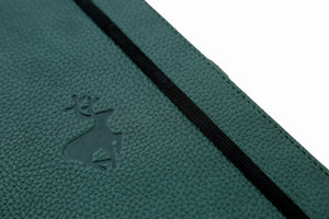 •Notebooks of beauty - hardcover bound with PU leather, radius corners, coloured endpapers, perforated 100gr/m² cream pages, inner pocket and elastic closure. Also includes a pen holder - perfect - Dingbats* Notebooks (journal, diary, bullet journal, office notebook, leather notebook)