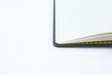 Load image into Gallery viewer, •Notebooks of beauty - hardcover bound with PU leather, radius corners, coloured endpapers, perforated 100gr/m² cream pages, inner pocket and elastic closure. Also includes a pen holder - perfect - Dingbats* Notebooks (journal, diary, bullet journal, office notebook, leather notebook)