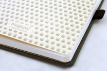 Load image into Gallery viewer, •Notebooks of beauty - hardcover bound with PU leather, radius corners, coloured endpapers, perforated 100gr/m² cream pages, inner pocket and elastic closure. Also includes a pen holder - perfect - Dingbats* Notebooks (journal, diary, bullet journal, office notebook, leather notebook)