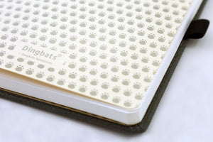 •Notebooks of beauty - hardcover bound with PU leather, radius corners, coloured endpapers, perforated 100gr/m² cream pages, inner pocket and elastic closure. Also includes a pen holder - perfect - Dingbats* Notebooks (journal, diary, bullet journal, office notebook, leather notebook)