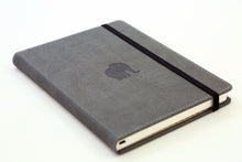 Load image into Gallery viewer, •Notebooks of beauty - hardcover bound with PU leather, radius corners, coloured endpapers, perforated 100gr/m² cream pages, inner pocket and elastic closure. Also includes a pen holder - perfect - Dingbats* Notebooks (journal, diary, bullet journal, office notebook, leather notebook)