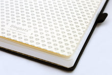 Load image into Gallery viewer, •Notebooks of beauty - hardcover bound with PU leather, radius corners, coloured endpapers, perforated 100gr/m² cream pages, inner pocket and elastic closure. Also includes a pen holder - perfect - Dingbats* Notebooks (journal, diary, bullet journal, office notebook, leather notebook)