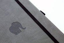 Load image into Gallery viewer, •Notebooks of beauty - hardcover bound with PU leather, radius corners, coloured endpapers, perforated 100gr/m² cream pages, inner pocket and elastic closure. Also includes a pen holder - perfect - Dingbats* Notebooks (journal, diary, bullet journal, office notebook, leather notebook)
