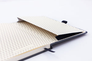 •Notebooks of beauty - hardcover bound with PU leather, radius corners, coloured endpapers, perforated 100gr/m² cream pages, inner pocket and elastic closure. Also includes a pen holder - perfect - Dingbats* Notebooks (journal, diary, bullet journal, office notebook, leather notebook)