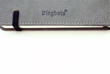 Load image into Gallery viewer, •Notebooks of beauty - hardcover bound with PU leather, radius corners, coloured endpapers, perforated 100gr/m² cream pages, inner pocket and elastic closure. Also includes a pen holder - perfect - Dingbats* Notebooks (journal, diary, bullet journal, office notebook, leather notebook)