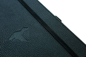 •Notebooks of beauty - hardcover bound with PU leather, radius corners, coloured endpapers, perforated 100gr/m² cream pages, inner pocket and elastic closure. Also includes a pen holder - perfect - Dingbats* Notebooks (journal, diary, bullet journal, office notebook, leather notebook)
