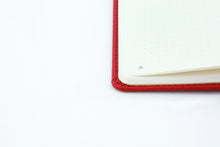 Load image into Gallery viewer, •Notebooks of beauty - hardcover bound with PU leather, radius corners, coloured endpapers, perforated 100gr/m² cream pages, inner pocket and elastic closure. Also includes a pen holder - perfect - Dingbats* Notebooks (journal, diary, bullet journal, office notebook, leather notebook)