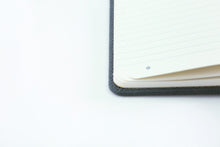 Load image into Gallery viewer, •Notebooks of beauty - hardcover bound with PU leather, radius corners, coloured endpapers, perforated 100gr/m² cream pages, inner pocket and elastic closure. Also includes a pen holder - perfect - Dingbats* Notebooks (journal, diary, bullet journal, office notebook, leather notebook)