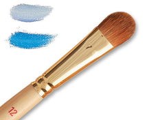 Load image into Gallery viewer, KOLINSKY GOLD THICK FILBERT OIL BRUSH - oil &amp; acrylic