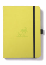 Load image into Gallery viewer, •Notebooks of beauty - hardcover bound with PU leather, radius corners, coloured endpapers, perforated 100gr/m² cream pages, inner pocket and elastic closure. Also includes a pen holder - perfect - Dingbats* Notebooks (journal, diary, bullet journal, office notebook, leather notebook)