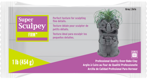 Super Sculpey Firm Gray 454g