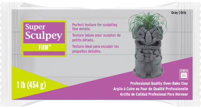 Super Sculpey Firm Gray 454g